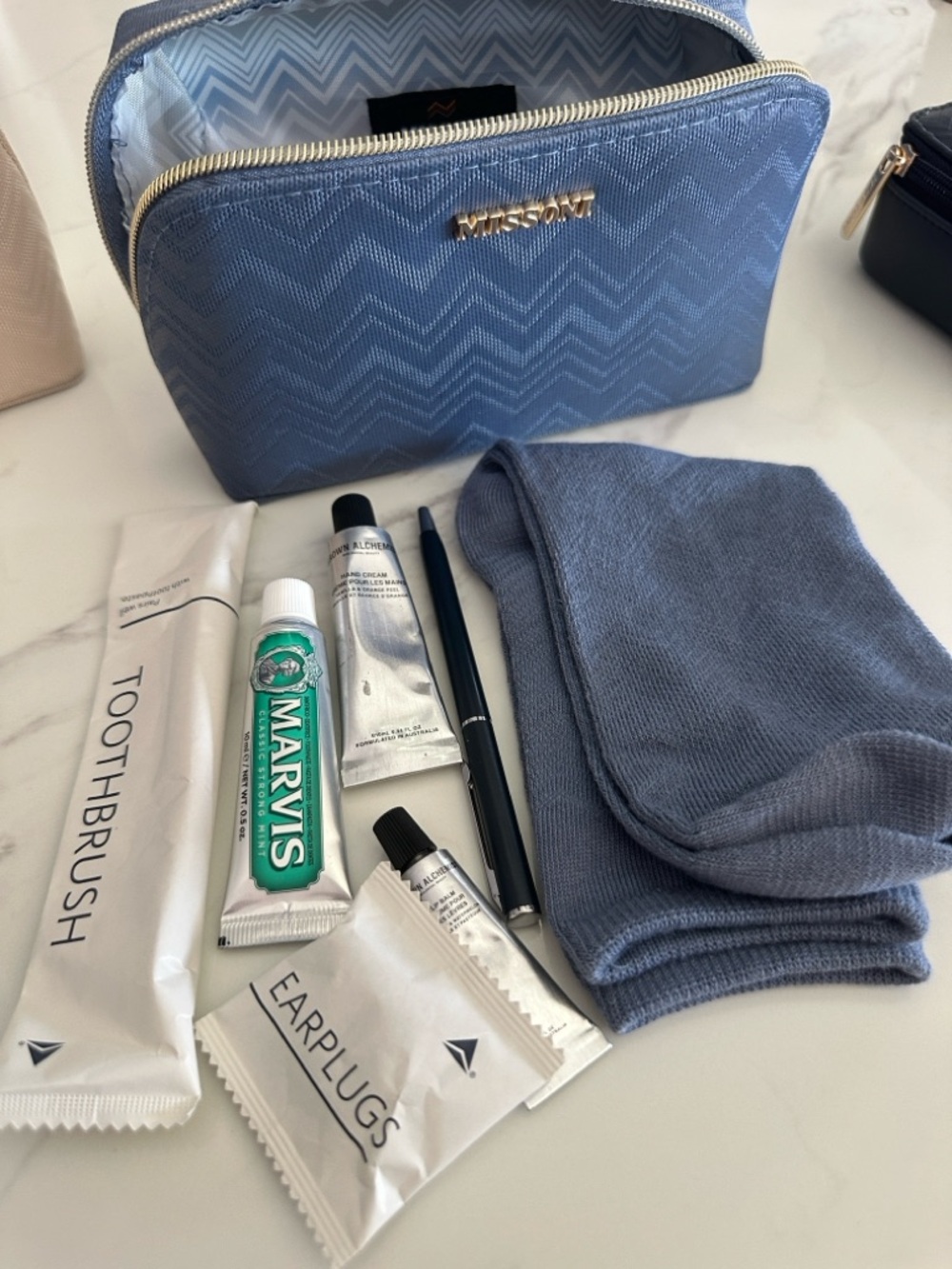 Newest Missoni Delta One Collab Amenity Kit